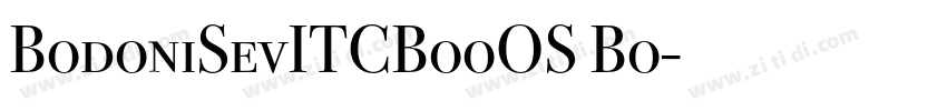 BodoniSevITCBooOS Bo字体转换